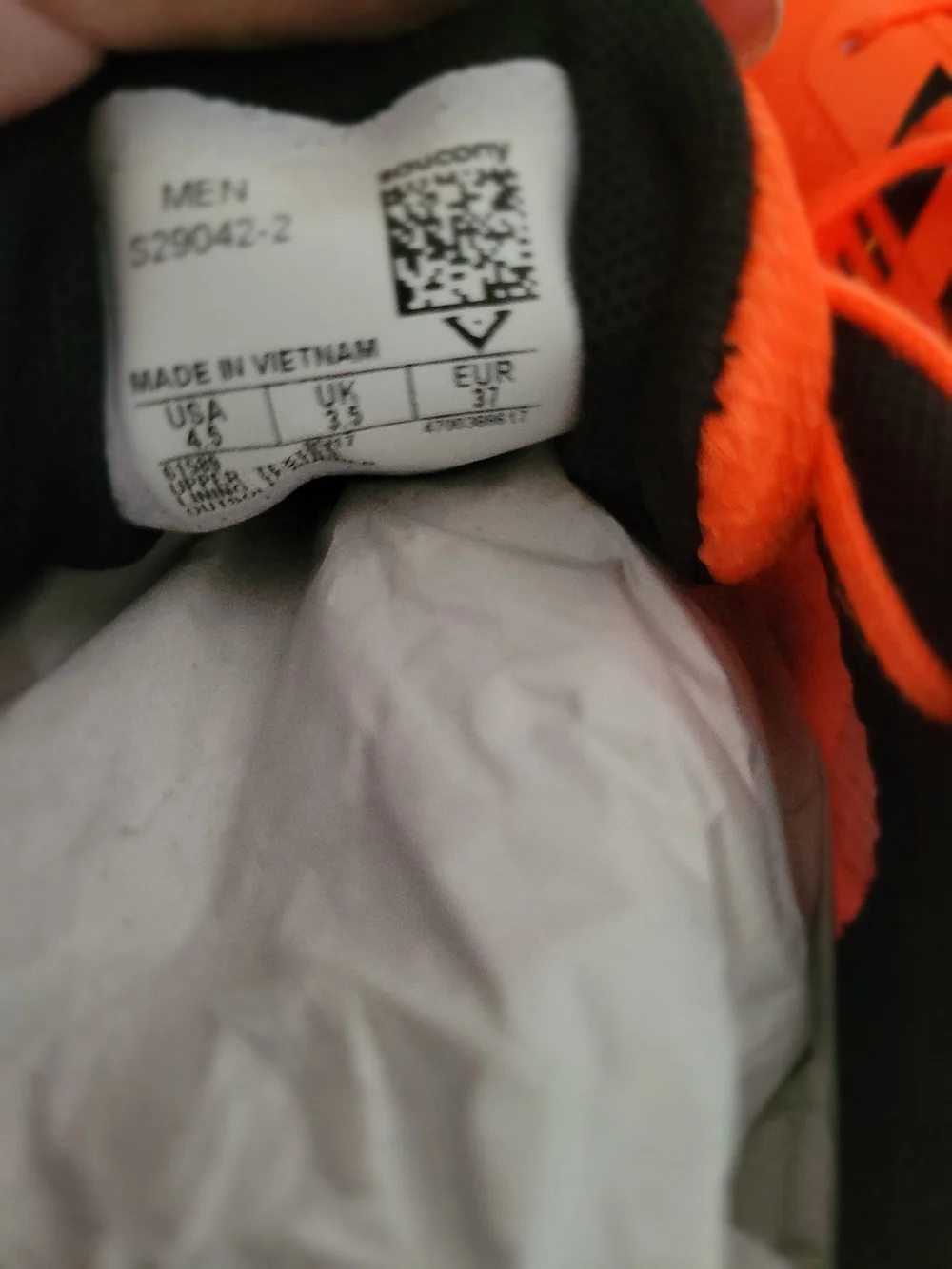 Saucony Neon Orange Running Shoes